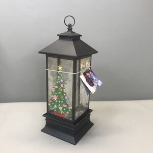 Disney Nutcracker Lighted Snow Globe Lantern Swirling Glitter Christmas Tree